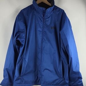 Helly Hansen Men's Deep Blue Fleece Lined Windbreaker Size XL